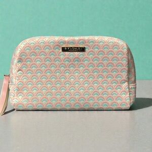 BVLGARI Scalloped design Cosmetic Pouch in Pastel Colors NWOT